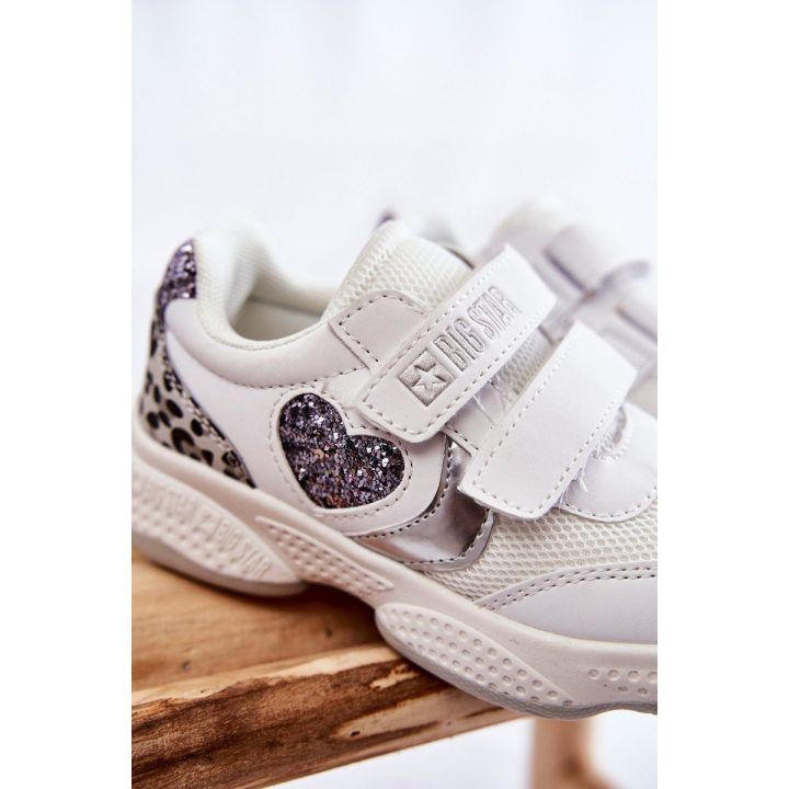 Vaikiški sportiniai batai su lipduku Big Star Balti BIG STAR SHOES