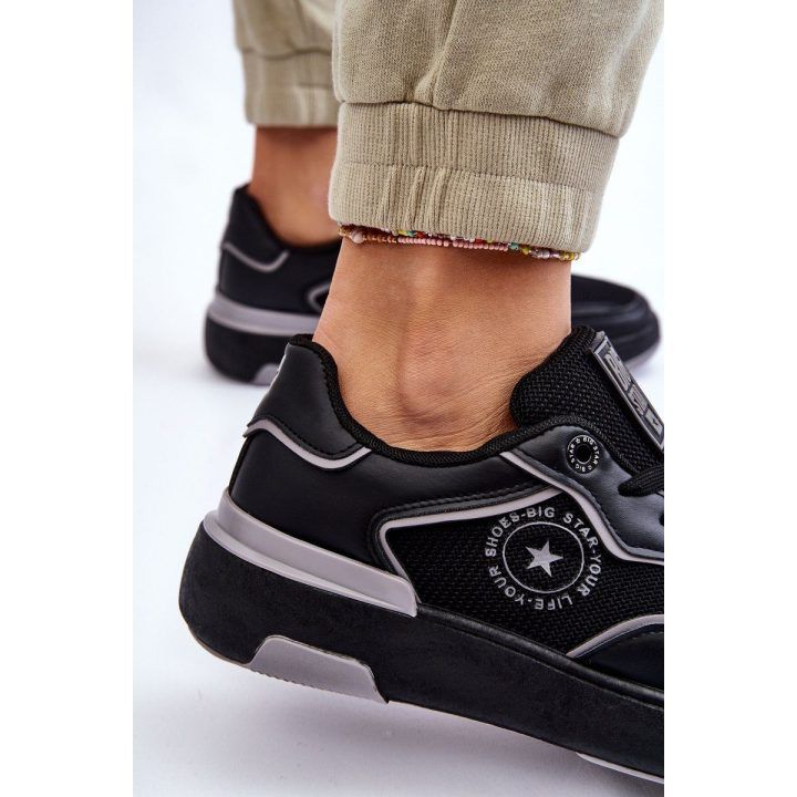 Moteriški sportiniai batai Big Star juodos ir pilkos spalvos BIG STAR SHOES