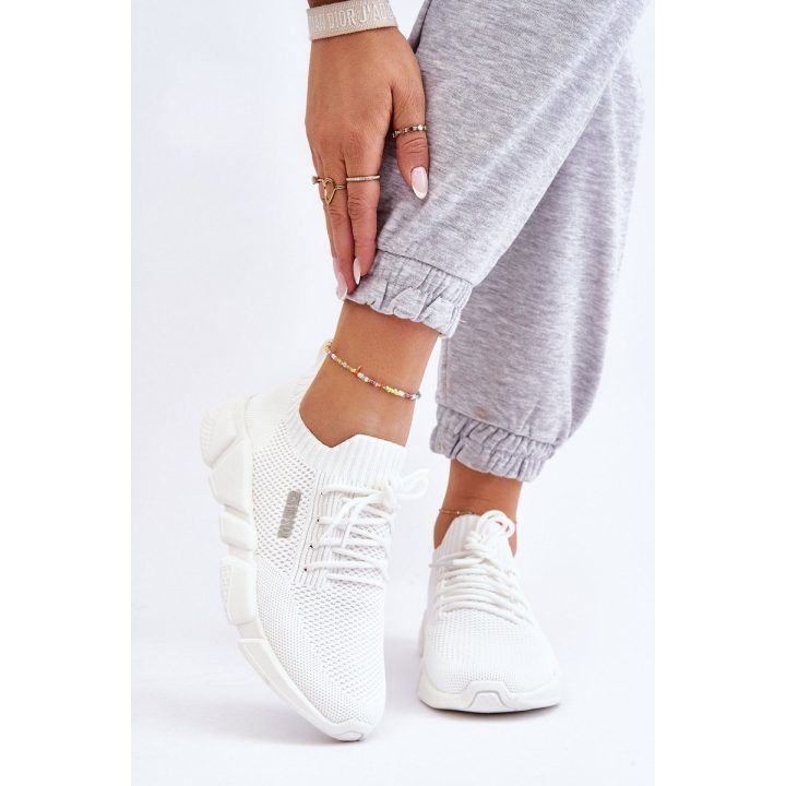 Lengvi sportbačiai su atminties putų sistema Big Star balti BIG STAR SHOES
