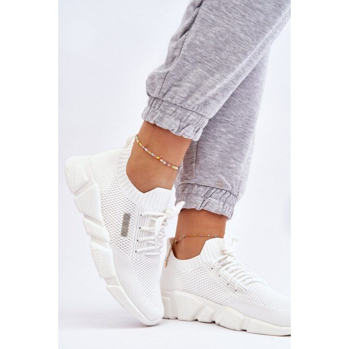 Lengvi sportbačiai su atminties putų sistema Big Star balti BIG STAR SHOES