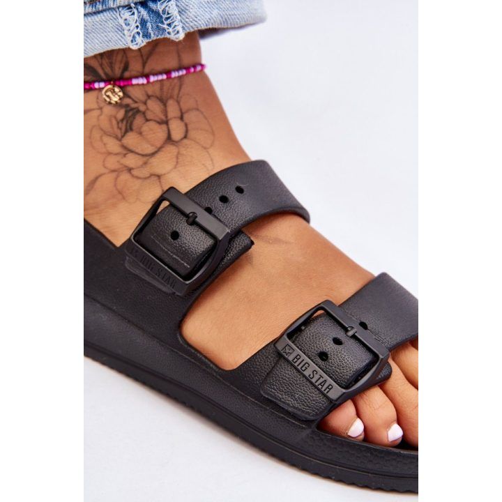 Moteriškos basutės su dirželiais juodos Big Star BIG STAR SHOES