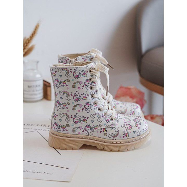 Vaikiški batai su pamušalu ir užtrauktuku Smėlio spalvos Dolida BSB27746 BOTO