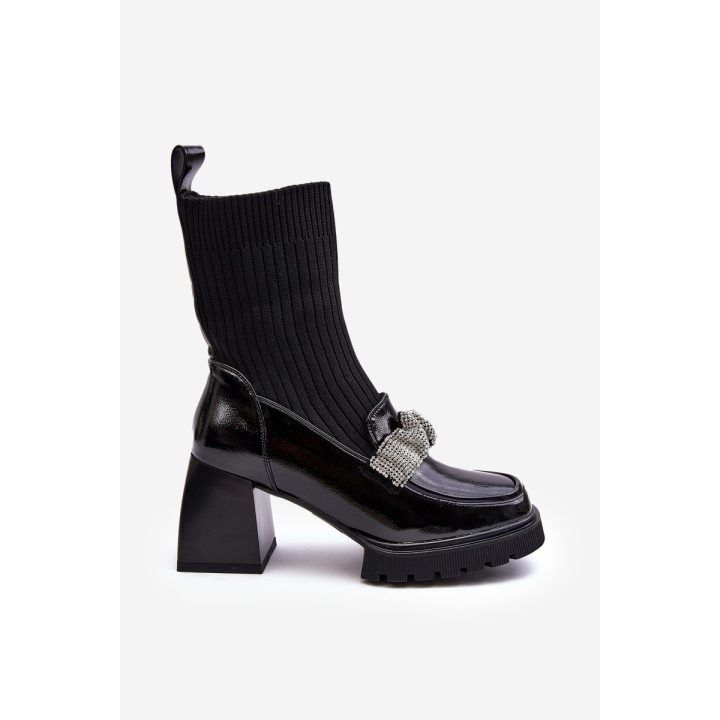 Moteriški batai su kojinėmis D&A MR870-41 Black BSB28023 S.BARSKI