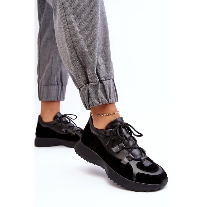 Moteriški odiniai sportiniai bateliai M01/2 Zazoo Black ZAZOO