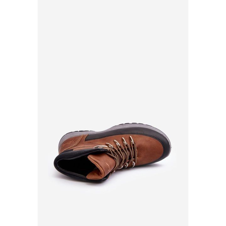Maraena Vyriški trekingo batai Brown Trapper Shoes BOTO