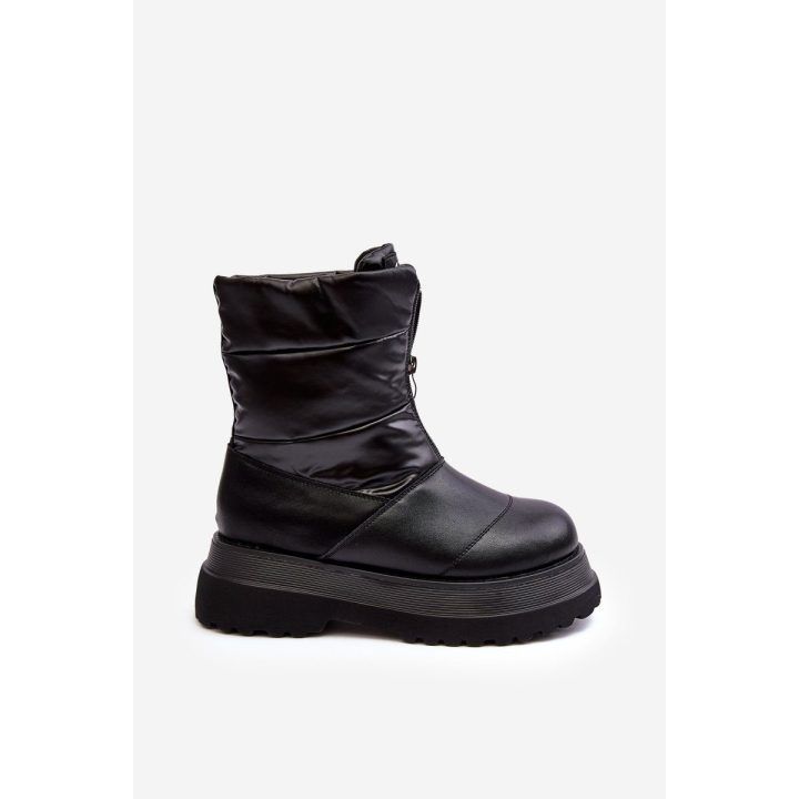 sniego batai su grubiu padu ir užtrauktuku GOE MM2N4078 Black GOE