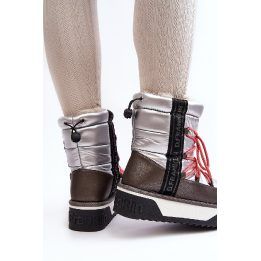 sniego batai su storais padais Vegan D.Franklin DFSH371006 Silver D.FRANKLIN