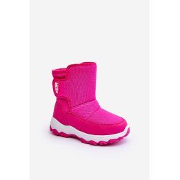 vilnoniai nėriniuoti sniego batai su raišteliais Pink Big Star MM374121 BIG STAR SHOES