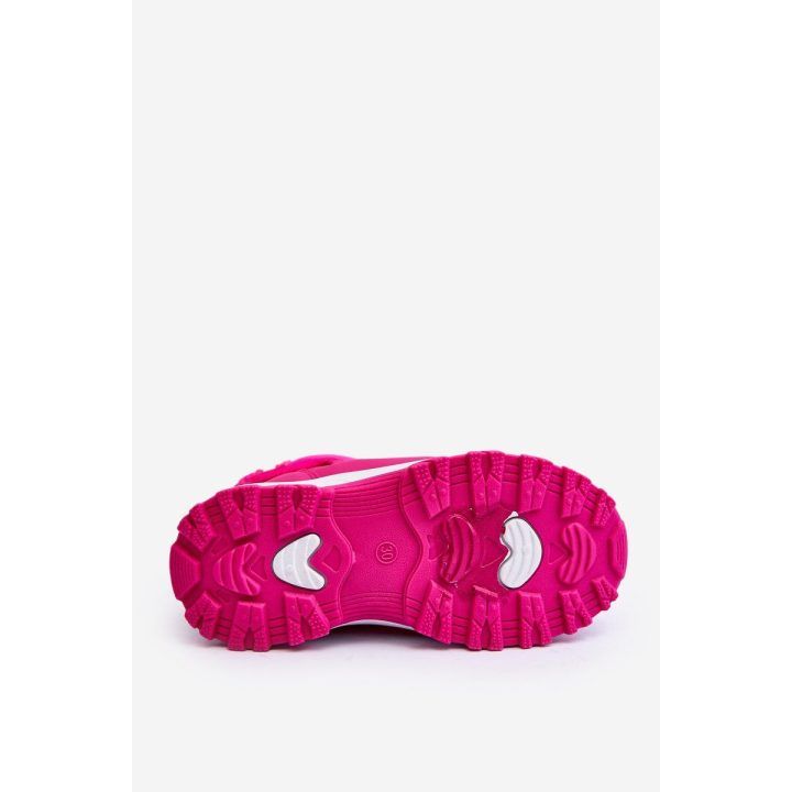 vilnoniai nėriniuoti sniego batai su raišteliais Pink Big Star MM374121 BIG STAR SHOES