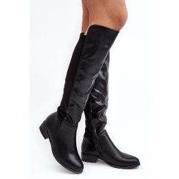 odiniai Ilgaauliai batai SBarski HY27098A Black S.BARSKI