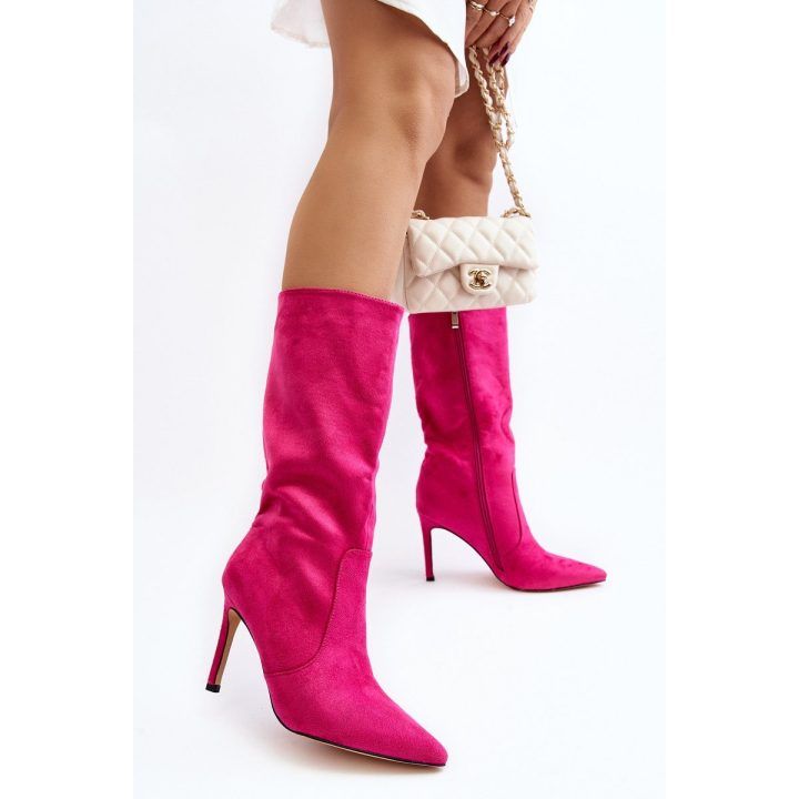 pusbačiai ant Stiletto Fuchsia Odetteia BOTO