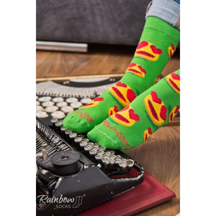 kojinės Emoticons Brainy Smiley Lover 3 poros ZOOKSY/RAINBOW SOCKS