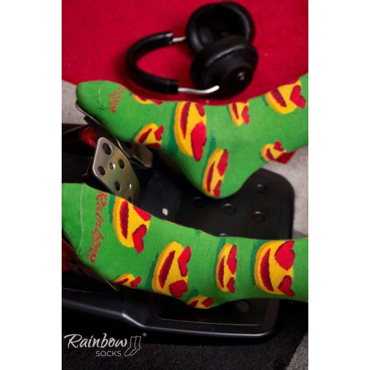 kojinės Emoticons Brainy Smiley Lover 3 poros ZOOKSY/RAINBOW SOCKS