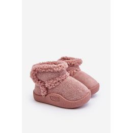 Vaikiški sniego batai su velcro rausvi Unitia BOTO