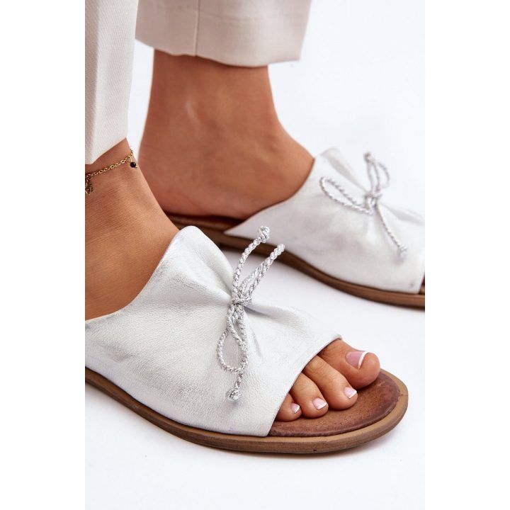 Odiniai moteriški sandalai Zazoo 2659/005 Silver ZAZOO