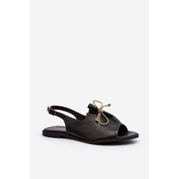 plokšti sandalai Zazoo 2898 Black ZAZOO