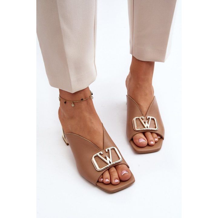 Elegantiški moteriški sandalai Laura Messi 2771 Smėlio spalvos LAURA MESSI