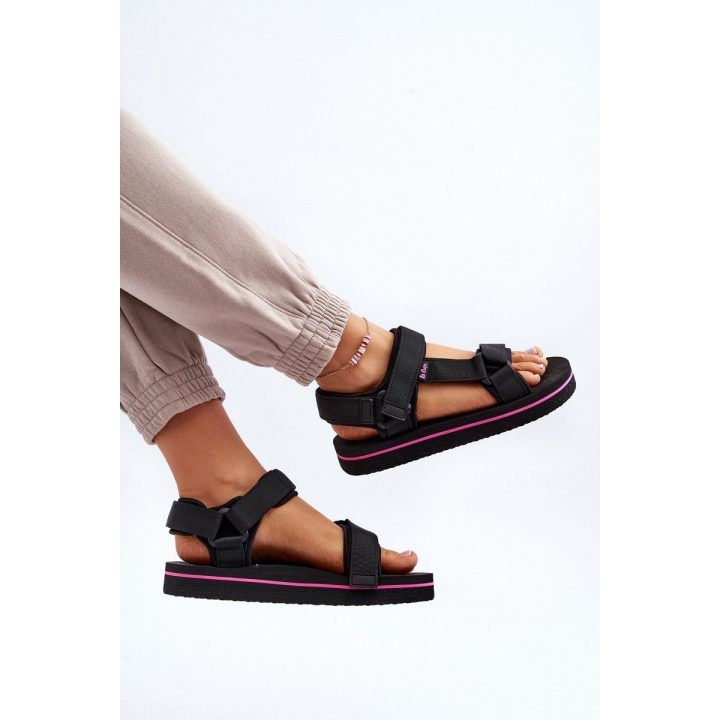 platforminiai sandalai by Lee Cooper LCW 2751L Black LEE COOPER
