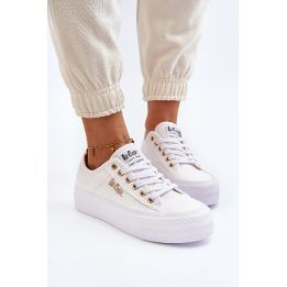 Moteriški platforminiai kedai balti Lee Cooper LEE COOPER