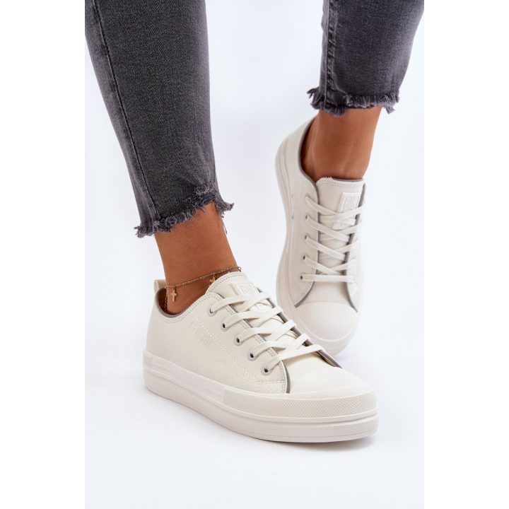 Moteriški ekologiškos odos sportbačiai Big Star NN274847 White BIG STAR SHOES