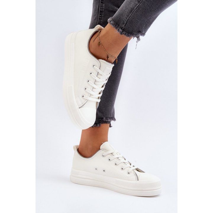 Moteriški ekologiškos odos sportbačiai Big Star NN274847 White BIG STAR SHOES