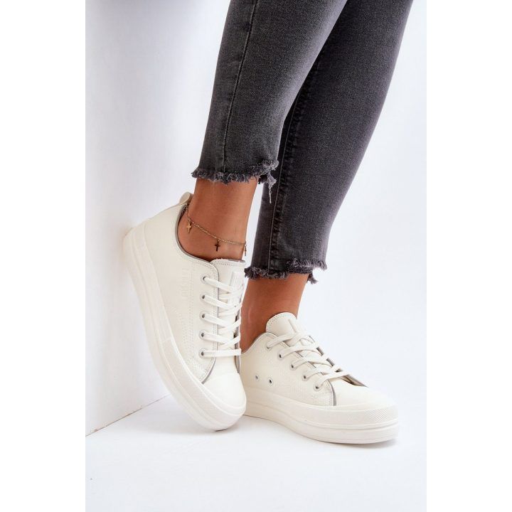 Moteriški ekologiškos odos sportbačiai Big Star NN274847 White BIG STAR SHOES