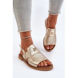 Moteriški odiniai sandalai Gold ZAZOO