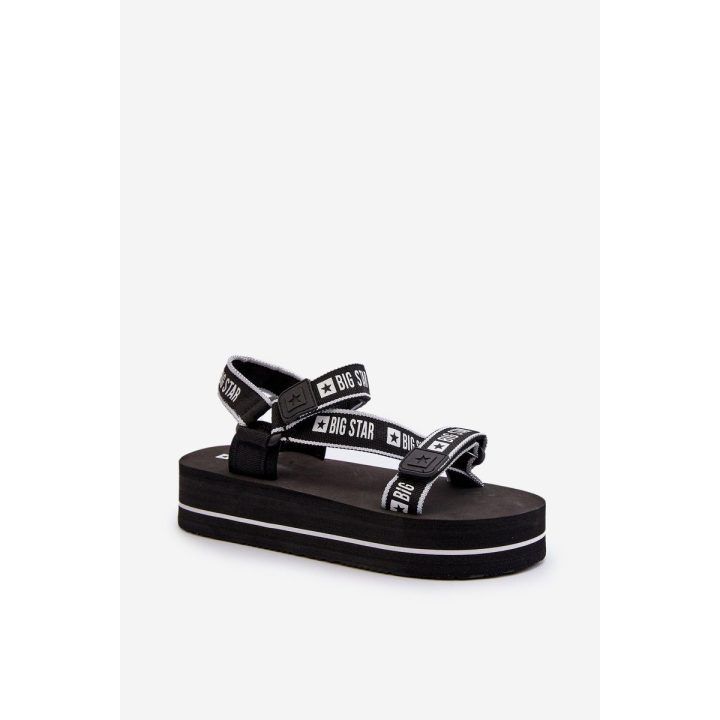 Moteriški platforminiai sandalai juodi Big Star BIG STAR SHOES