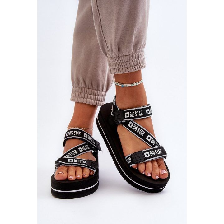 Moteriški platforminiai sandalai juodi Big Star BIG STAR SHOES