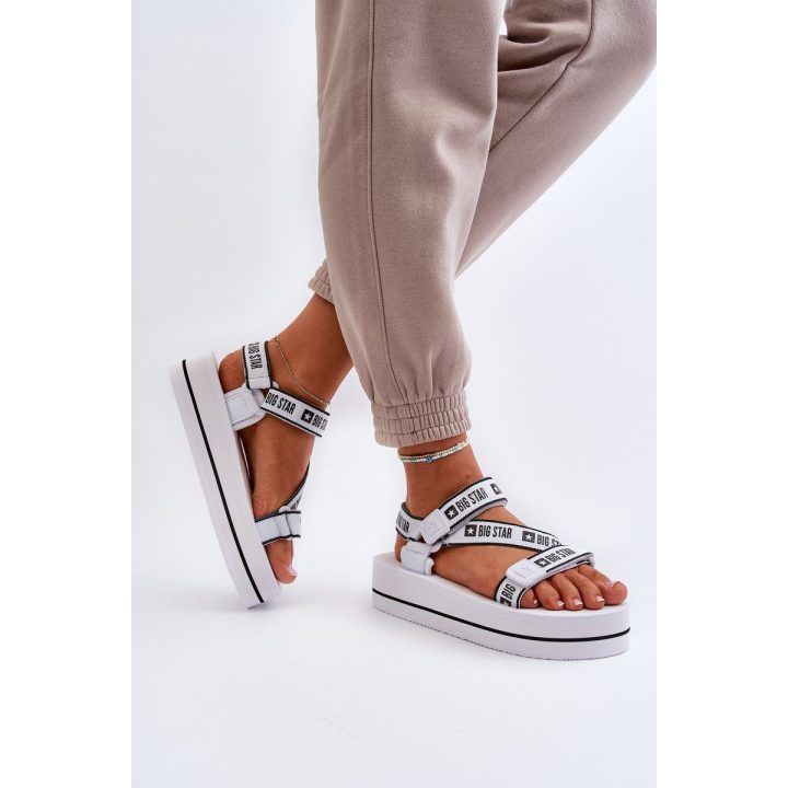 Moteriški platforminiai sandalai balti Big Star BIG STAR SHOES