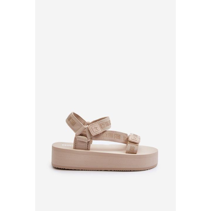 Moteriškos basutės su platforma smėlio spalvos Big Star BIG STAR SHOES