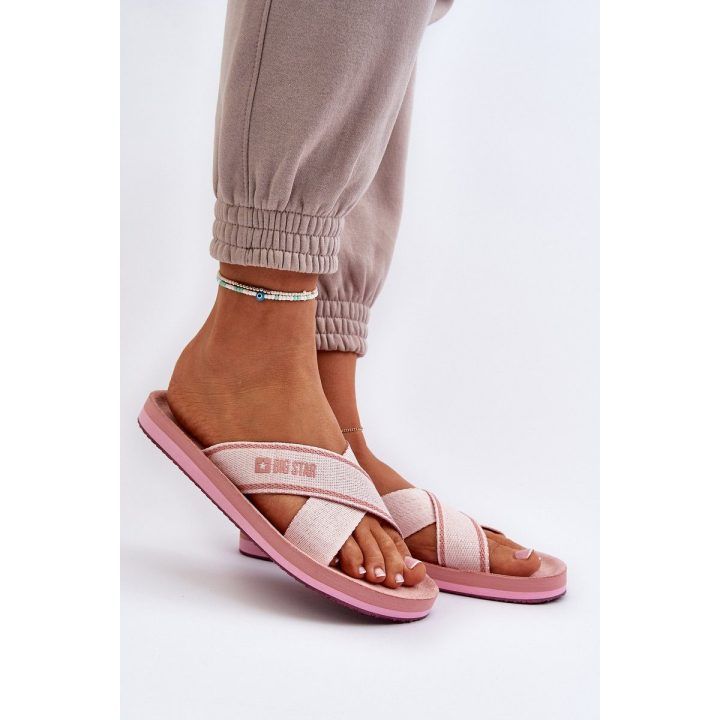 Moteriškos šlepetės Big Star NN274A058 Pink BIG STAR SHOES