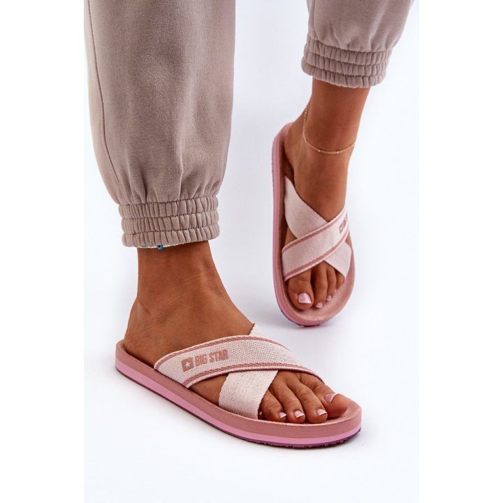 Moteriškos šlepetės Big Star NN274A058 Pink BIG STAR SHOES