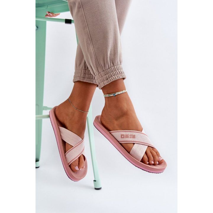 Moteriškos šlepetės Big Star NN274A058 Pink BIG STAR SHOES