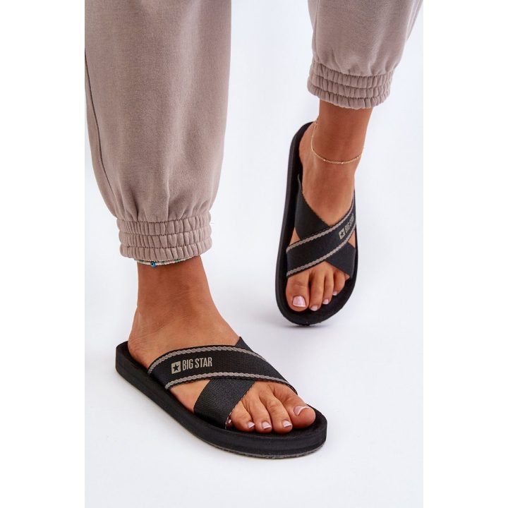 Moteriškos šlepetės Big Star NN274A059 Black BIG STAR SHOES