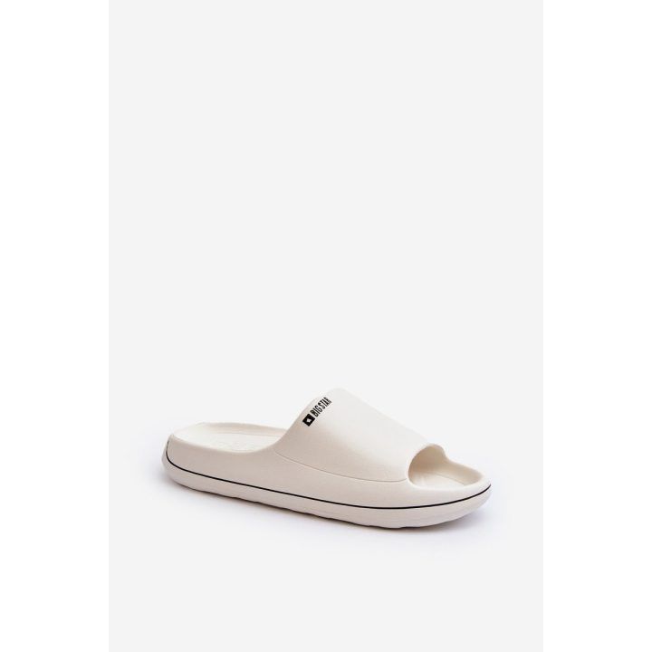 Moteriškos šlepetės atviru priekiu baltos Big Star BIG STAR SHOES