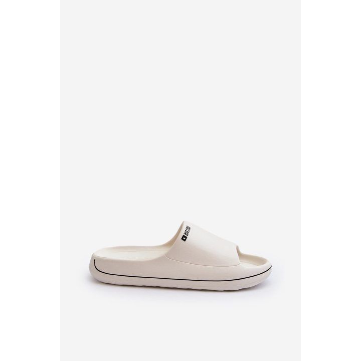 Moteriškos šlepetės atviru priekiu baltos Big Star BIG STAR SHOES