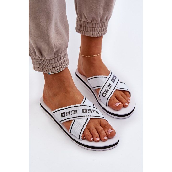 šlepetės su putų padu Big Star NN274A509 White BIG STAR SHOES
