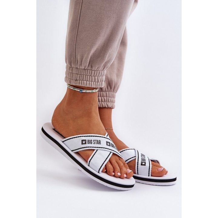 šlepetės su putų padu Big Star NN274A509 White BIG STAR SHOES