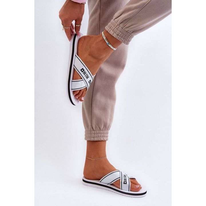 šlepetės su putų padu Big Star NN274A509 White BIG STAR SHOES