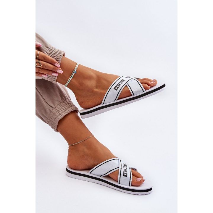 šlepetės su putų padu Big Star NN274A509 White BIG STAR SHOES