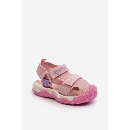 Mergaičių sandalai su velcro Big Star NN374238 Pink BIG STAR SHOES
