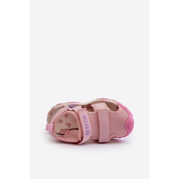Mergaičių sandalai su velcro Big Star NN374238 Pink BIG STAR SHOES