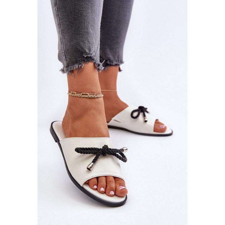 Moteriški ekologiškos odos sandalai Big Star NN274067 White BIG STAR SHOES
