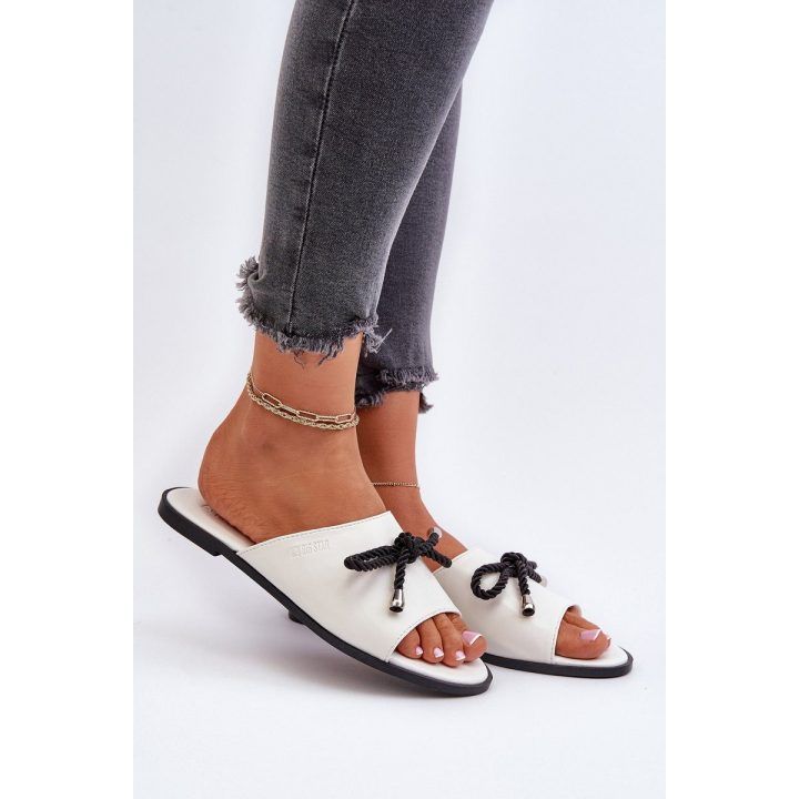 Moteriški ekologiškos odos sandalai Big Star NN274067 White BIG STAR SHOES