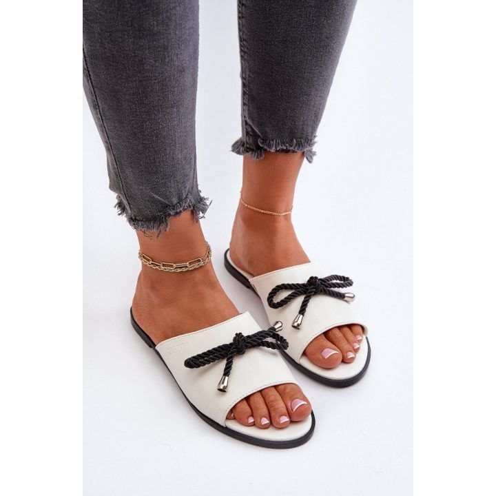 Moteriški ekologiškos odos sandalai Big Star NN274067 White BIG STAR SHOES