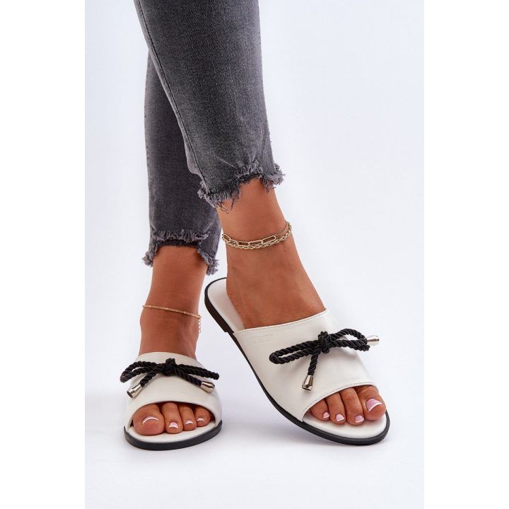 Moteriški ekologiškos odos sandalai Big Star NN274067 White BIG STAR SHOES
