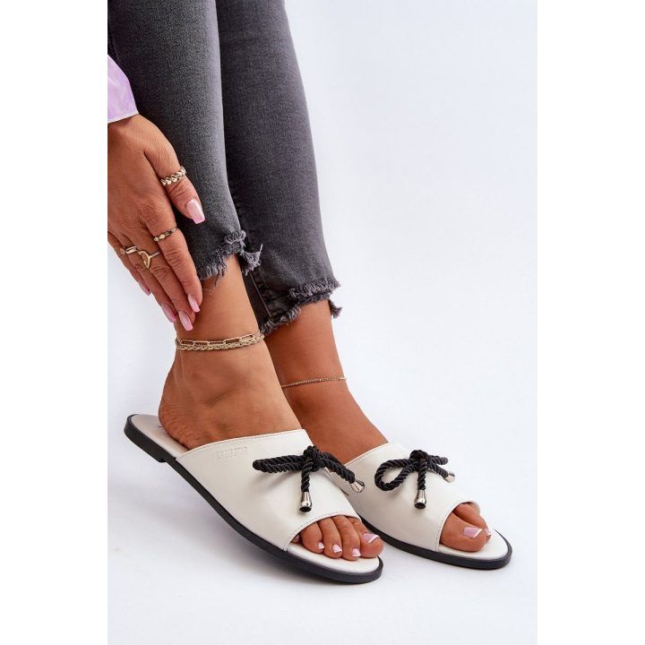 Moteriški ekologiškos odos sandalai Big Star NN274067 White BIG STAR SHOES