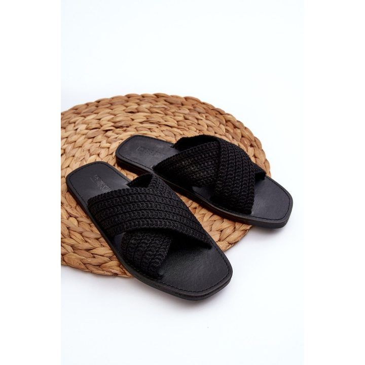 Moteriški plokšti sandalai Big Star NN274077 Black BIG STAR SHOES