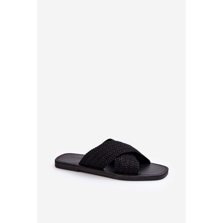 Moteriški plokšti sandalai Big Star NN274077 Black BIG STAR SHOES